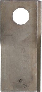 Nożyk kosiarki rotacyjnej lewy 108x47x4 mm otwór Ø 19 mm okrągły pasuje do Pöttinger 25 szt.