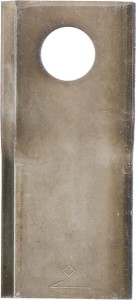 Nożyk kosiarki rotacyjnej prawy 108x47x4 mm otwór Ø 19 mm okrągły pasuje do Pöttinger 25 szt.