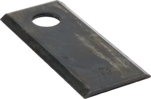 Nożyk kosiarki rotacyjnej lewy/prawy 108x48x4 mm otwór Ø 19 mm okrągły pasuje do Fortschritt