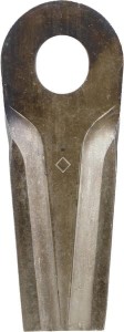 Nożyk kosiarki rotacyjnej lewy/prawy 132x50x4 mm owalny otwór 23.0x20.5 mm pasuje do Kongskilde JF/Stoll 25 szt.