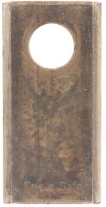 Nożyk kosiarki rotacyjnej lewy/prawy 96x47x3 mm otwór Ø 21 mm okrągły pasuje do SIP 25 szt.