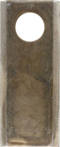 Nożyk kosiarki rotacyjnej lewy/prawy 98x40x3 mm otwór Ø 19 mm okrągły pasuje do Galfre/Kidd 25 szt.