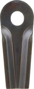 Nożyk kosiarki rotacyjnej lewy/prawy 129x50x4 mm owalny otwór 20.5x18.5 mm pasuje do Kuhn/John Deere 25 szt.