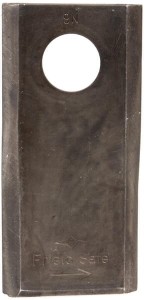 Nożyk kosiarki rotacyjnej lewy 105x48x4.3 mm otwór Ø 20 mm okrągły pasuje do Kuhn 25 szt.