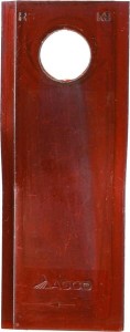Nożyk kosiarki rotacyjnej prawy 120x48x4 mm otwór Ø 18.50 mm okrągły pasuje do Lely