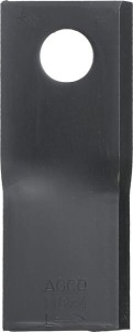 Nożyk kosiarki rotacyjnej lewy 118x48x4 mm otwór Ø 19 mm okrągły pasuje do Fella
