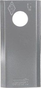 Nożyk kosiarki rotacyjnej lewy 95x45x3.5 mm otwór Ø 16.25 mm okrągły pasuje do Kuhn 25 szt.