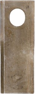 Nożyk kosiarki rotacyjnej prawy 126x47x4 mm owalny otwór 23.0x20.5 mm pasuje do Taarup 25 szt.