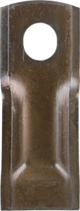 Nożyk kosiarki rotacyjnej lewy 126x47x4 mm owalny otwór 23.0x20.5 mm pasuje do Taarup 25 szt.
