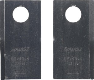 Mower blades set, 6LH, 6RH 98x49x3 mm