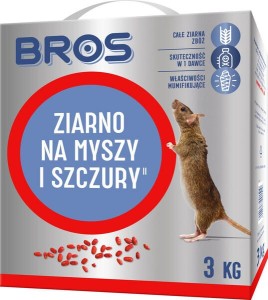 Ziarno na myszy i szczury Bros, 3 kg