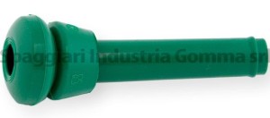 Silikonowa guma strzykowa 7029.2725.010, zielona, 4szt., Spaggiari