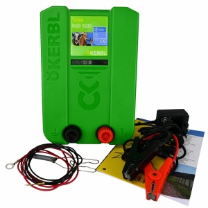 Elektryzator uniwersalny TITAN DUO 1500, dla koni, bydła i małych zwierząt, 1,5 J, Kerbl